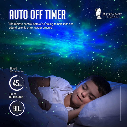 🚀 Astronaut Galaxy Projector – 360° Magnetic Rotation & Remote Control